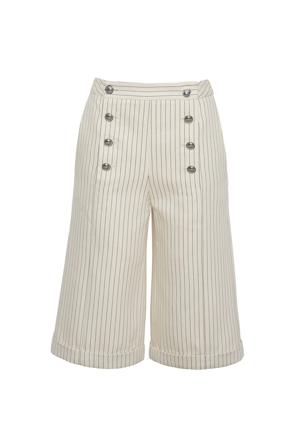 Adam Lippes Devon Short Canvas/Indigo