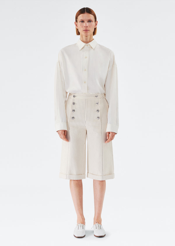 adam lippes devon short Canvas/Indigo