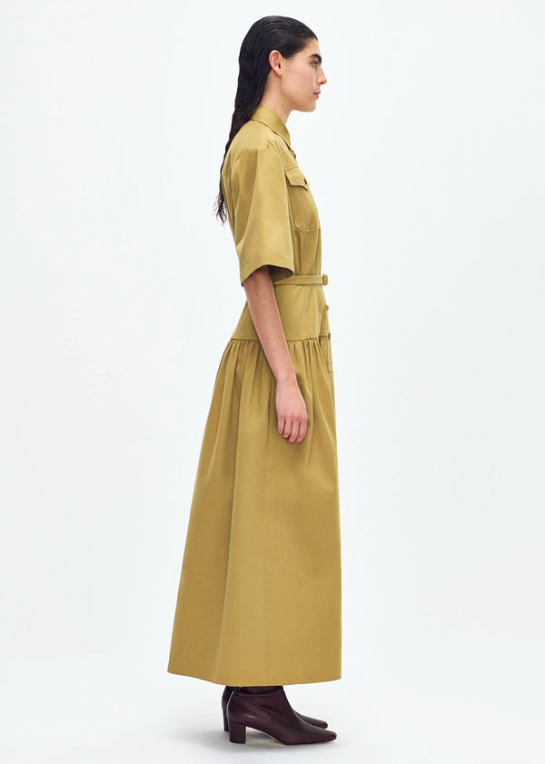 Adam Lippes Edie Dress Khaki