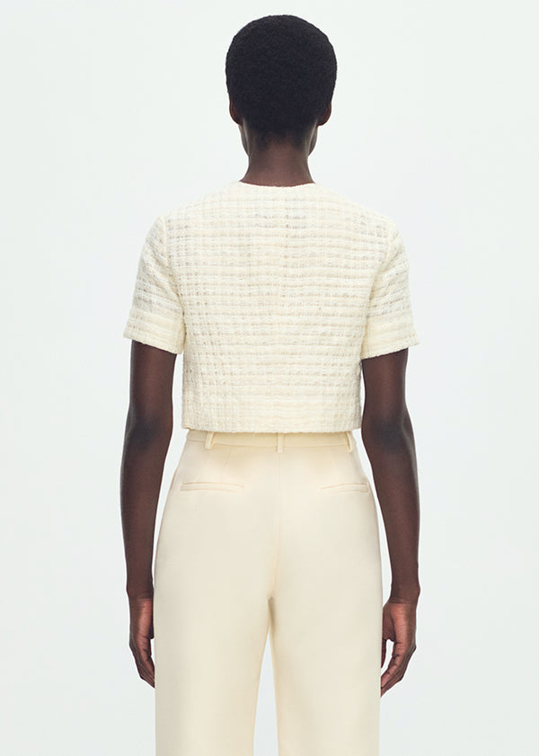 Adam Lippes Embroidered Jacket Ecru Multi