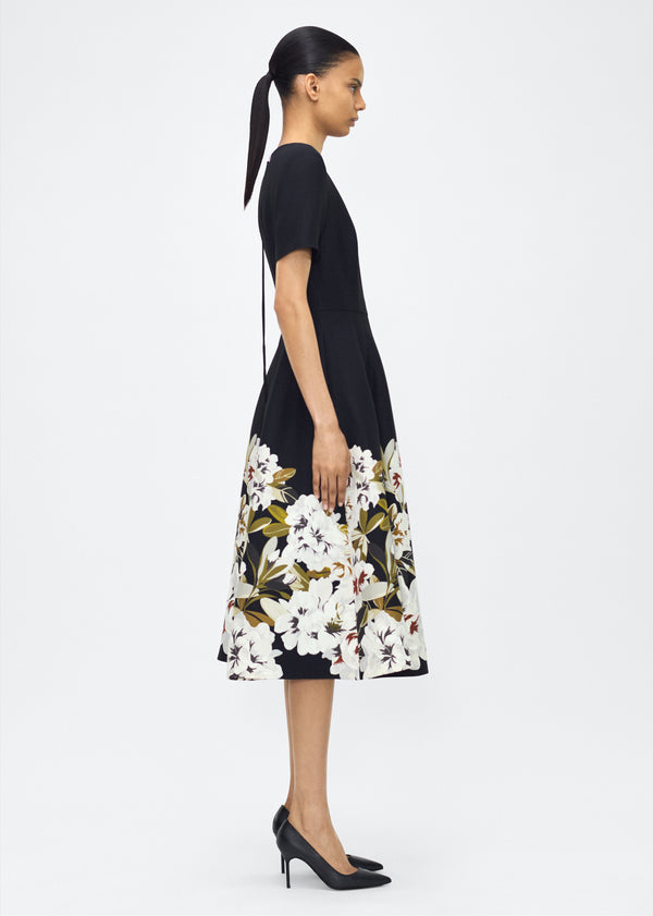 Adam Lippes Evangeline Dress Black/White Floral