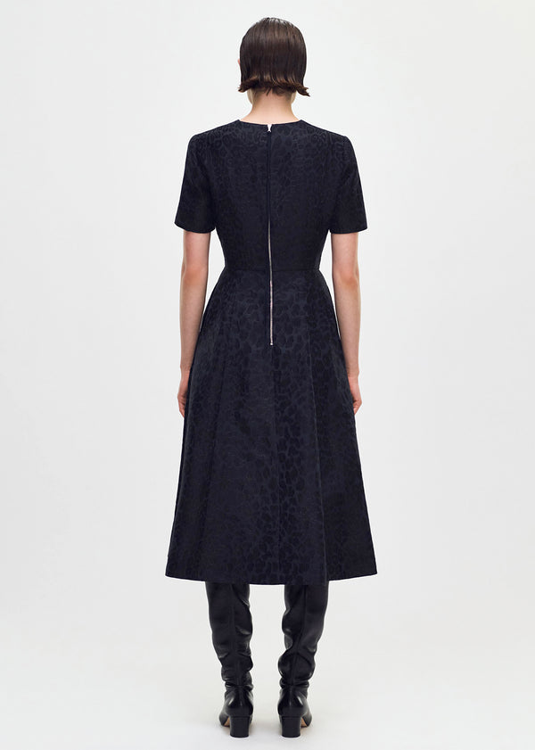 Adam Lippes Evangeline Dress Midnight Multi