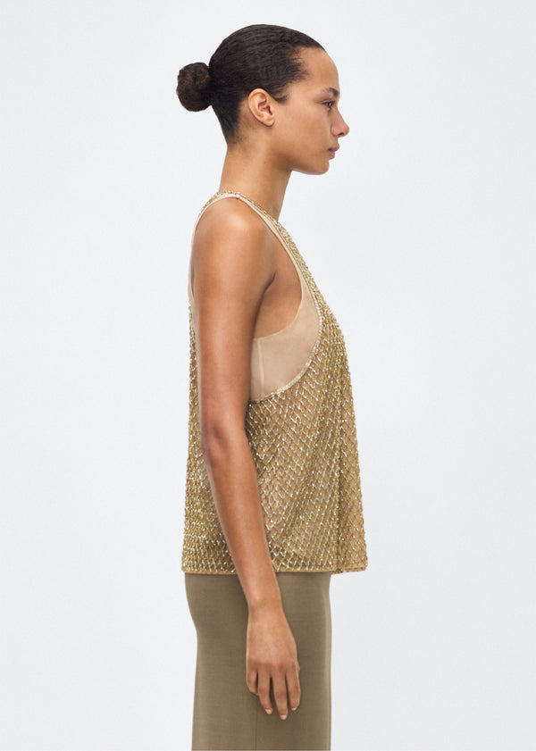 Adam Lippes Fable Top Gold