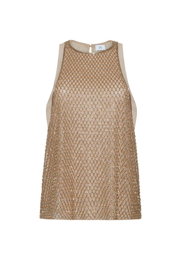 Adam Lippes Fable Top Gold
