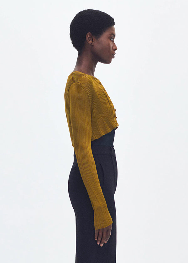 Adam Lippes Glynis Cardigan Bronze