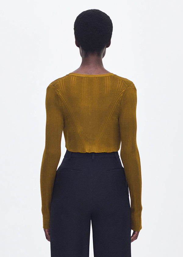 Adam Lippes Glynis Cardigan Bronze