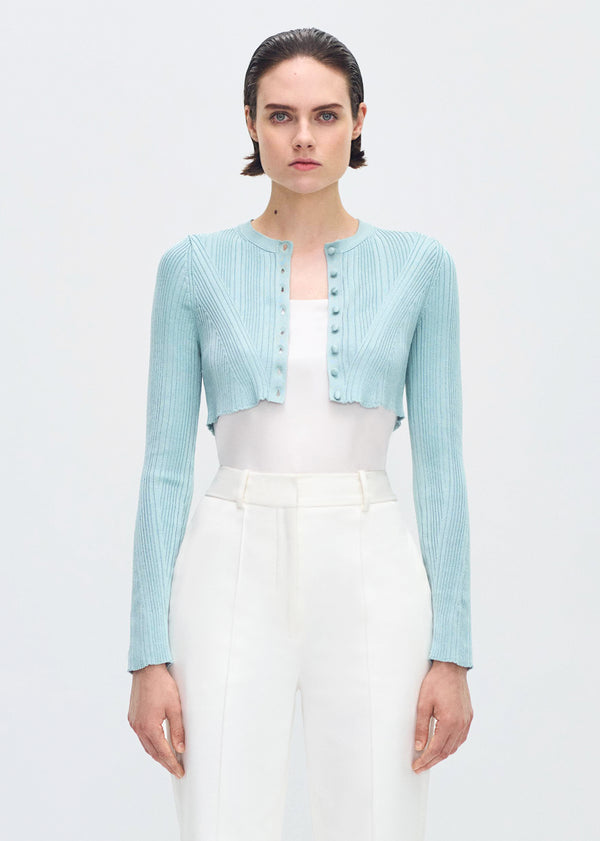 adam lippes glynis cardigan Mist