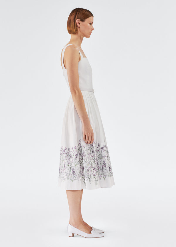 Adam Lippes Hoban Dress Lilac/Ivory