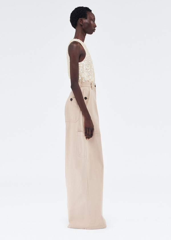 Adam Lippes Jasper Pant Khaki