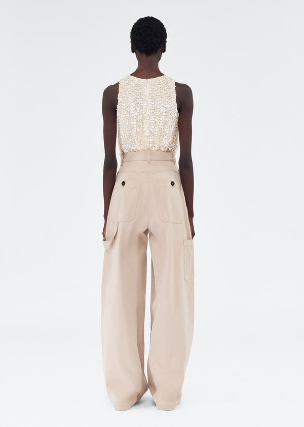 Adam Lippes Jasper Pant Khaki