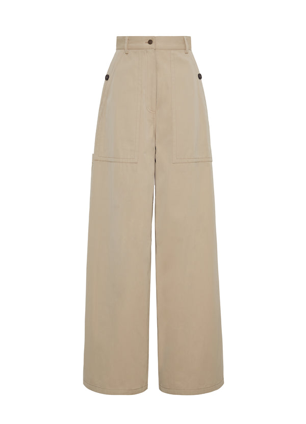 Adam Lippes Jasper Pant Khaki