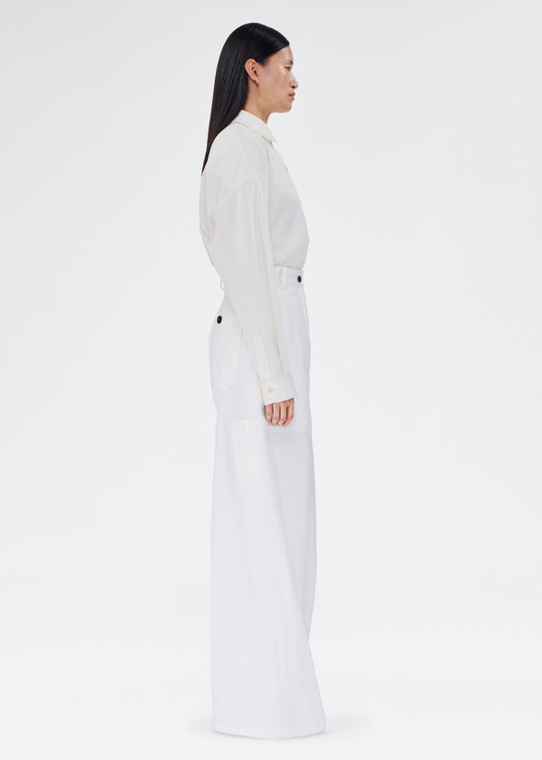 Adam Lippes Jasper Pant White