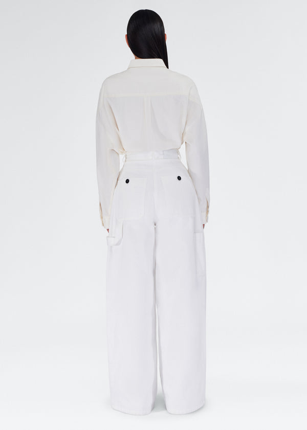 Adam Lippes Jasper Pant White