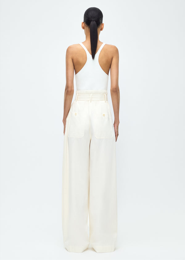 Adam Lippes Jericho Pant Ivory