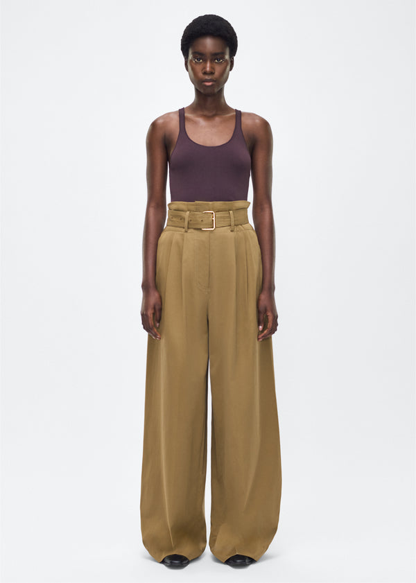 adam lippes jericho pant olive