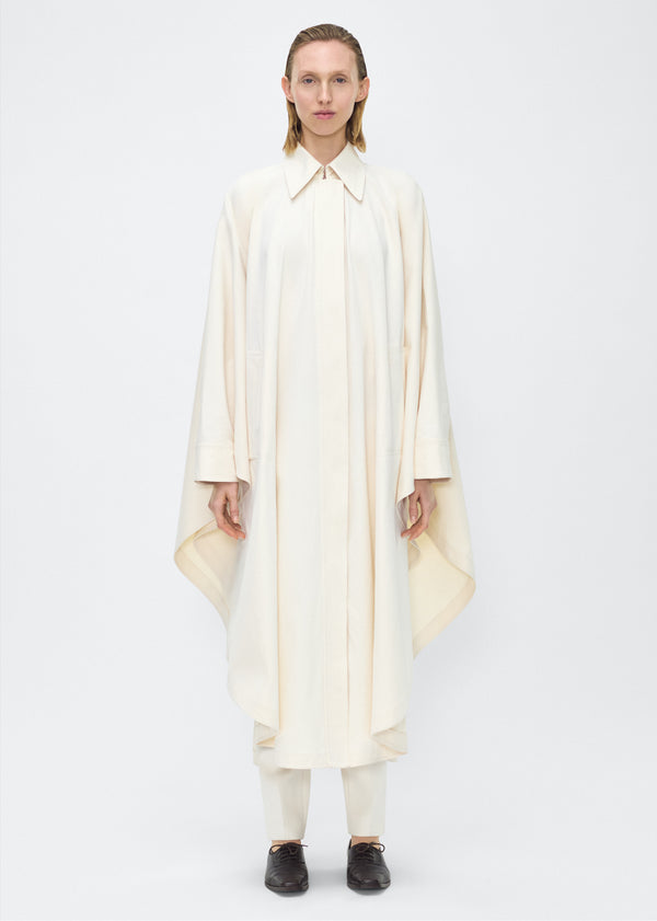 adam lippes langston poncho Ivory