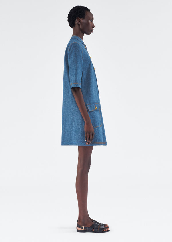 Adam Lippes Lauder Dress Stone Wash