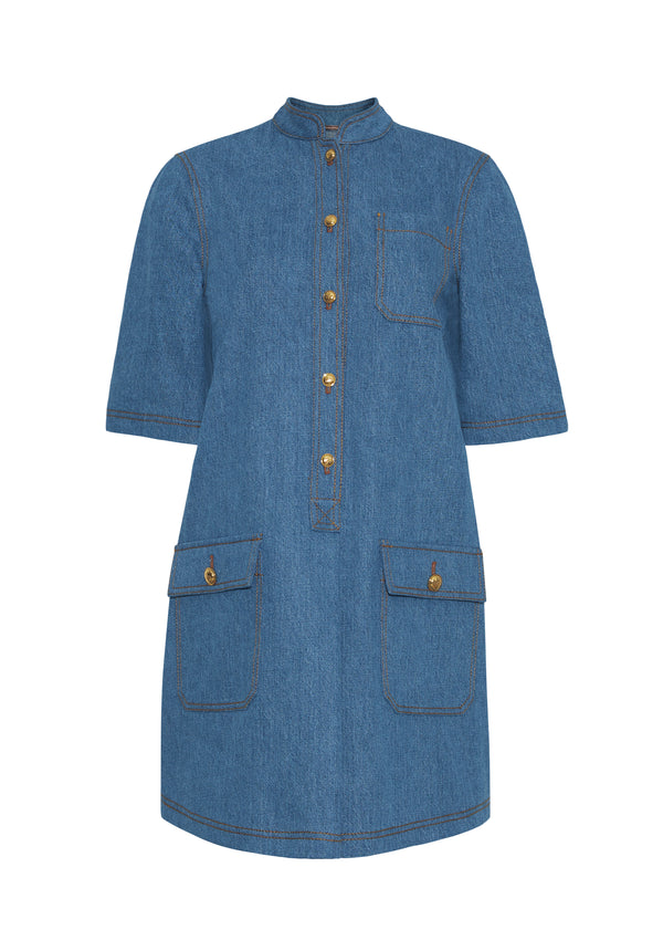 Adam Lippes Lauder Dress Stone Wash