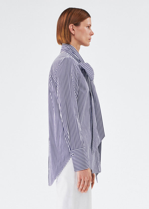 Adam Lippes Lee Blouse NAVY/WHITE