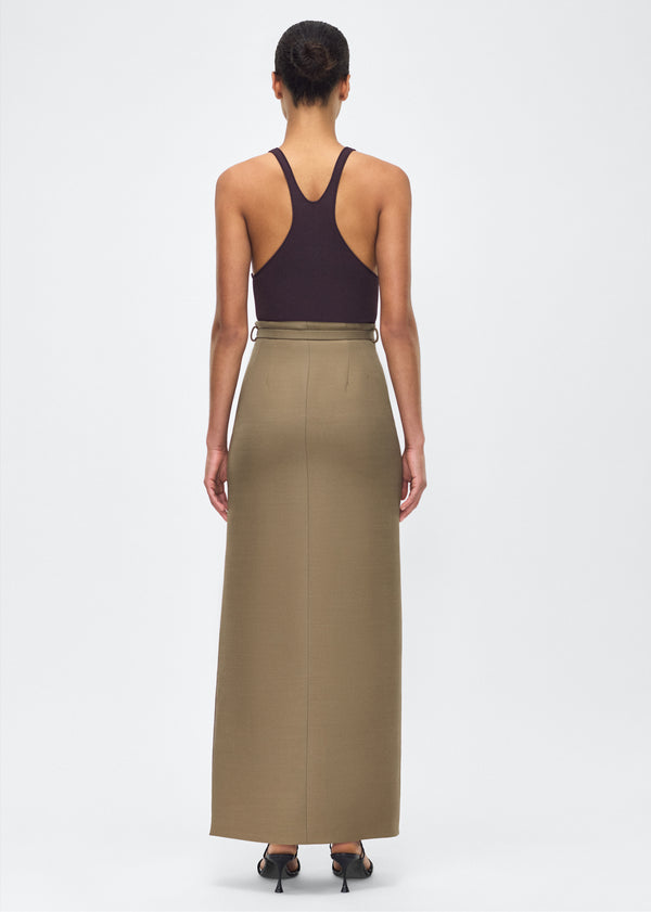 Adam Lippes Leto Skirt Military Green