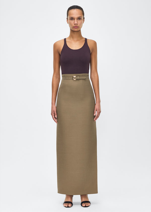 adam lippes leto skirt Military Green
