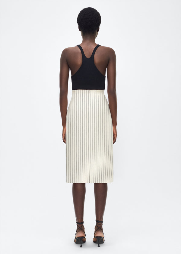 Adam Lippes Levi Skirt Canvas/Indigo