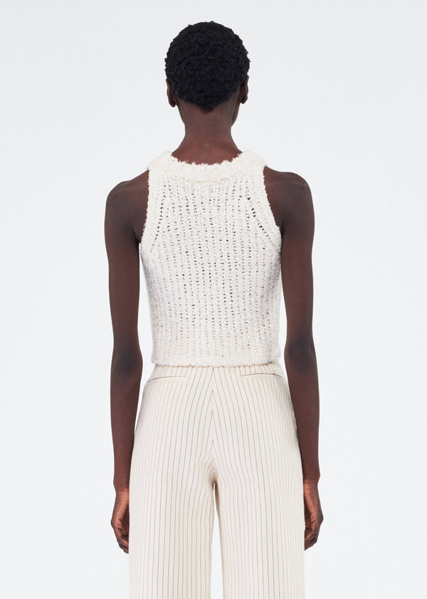 Adam Lippes Liana Top Ivory
