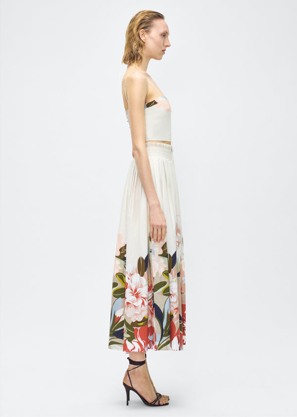 Adam Lippes Lovisa Skirt Champagne Multi