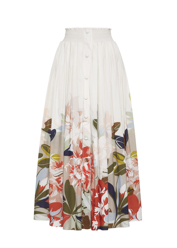 Adam Lippes Lovisa Skirt Champagne Multi