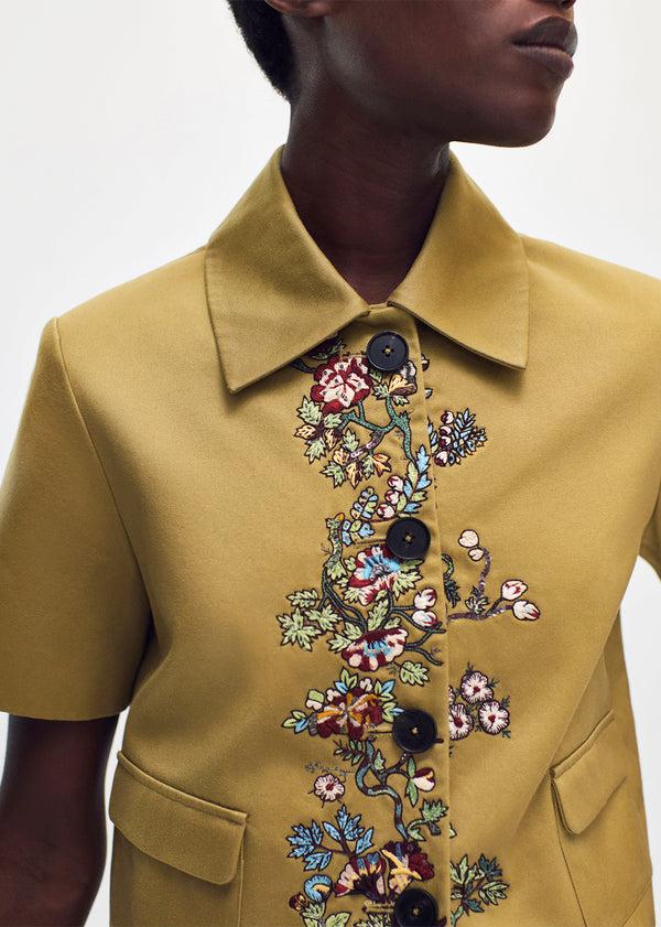 Adam Lippes Marseille Jacket Khaki