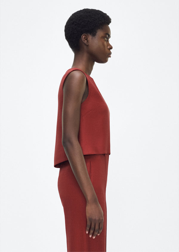 Adam Lippes Mercer Top Sienna