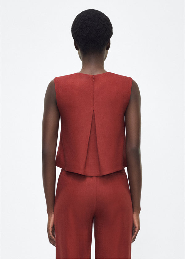 Adam Lippes Mercer Top Sienna