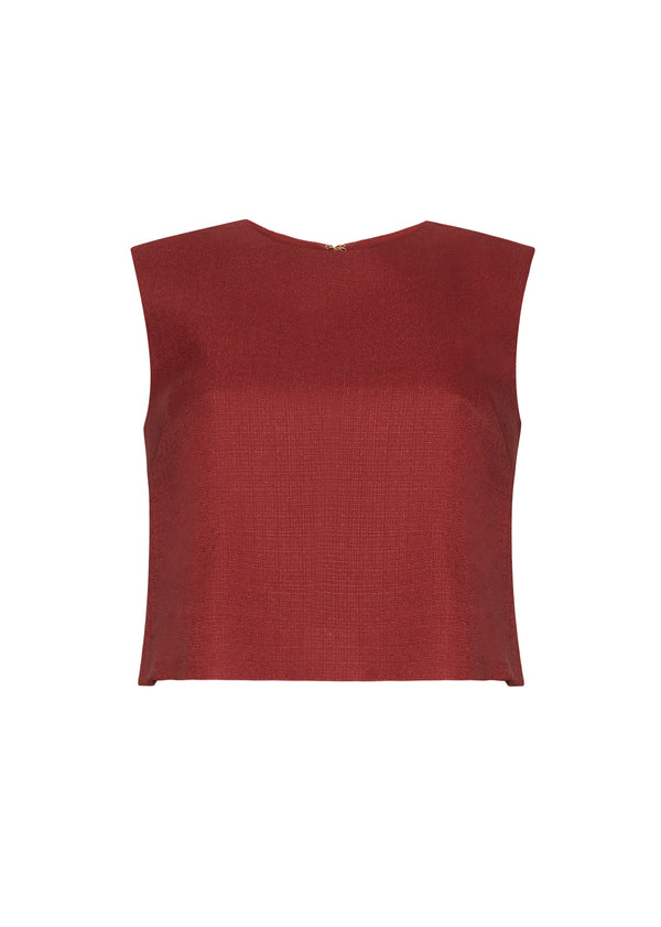 Adam Lippes Mercer Top Sienna