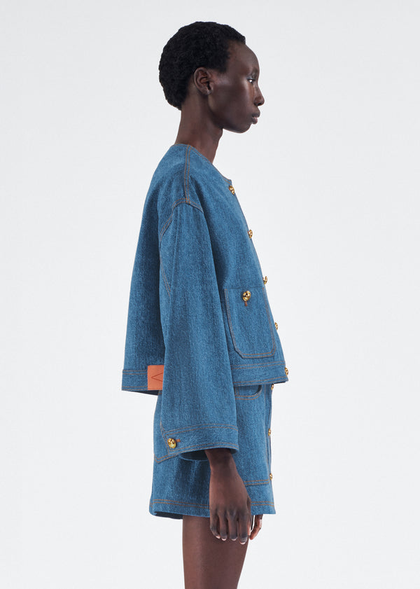 Adam Lippes Nessy Jacket Stone Wash