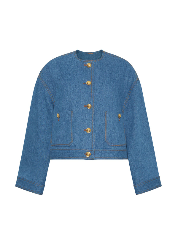 Adam Lippes Nessy Jacket Stone Wash