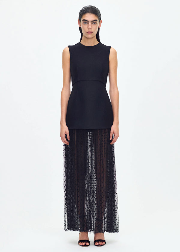 adam lippes odette dress Black