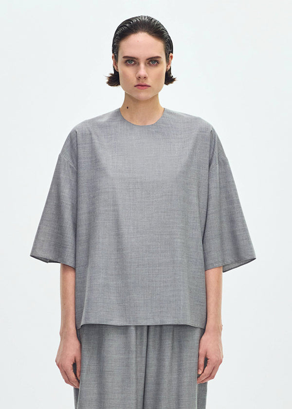 adam lippes oversized t-shirt Heather Grey