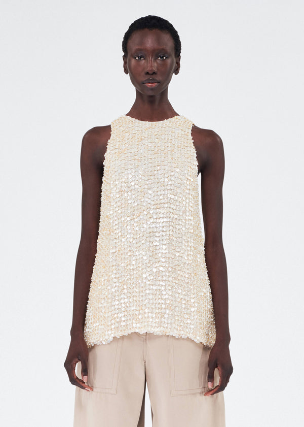 adam lippes rami top Ivory