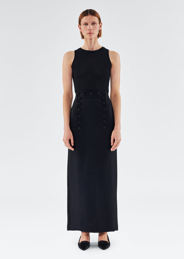 adam lippes reid skirt Black