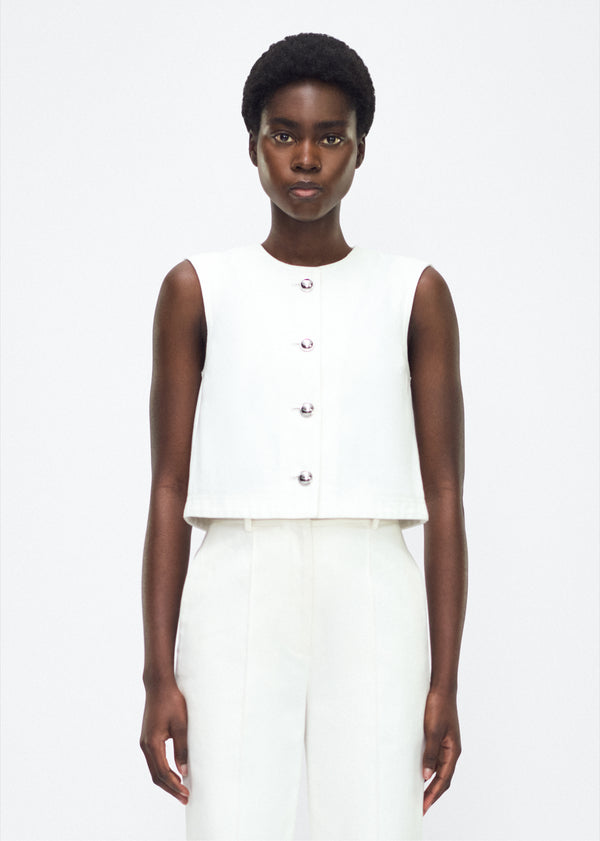 adam lippes remo top White