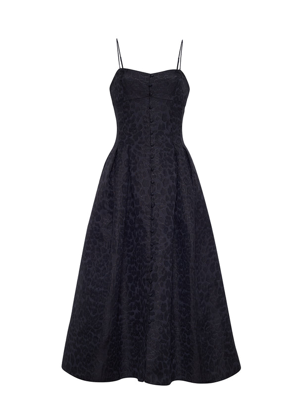 Adam Lippes Rickie Dress Midnight Multi