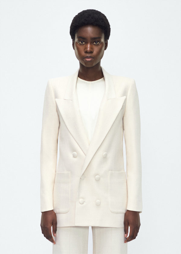 adam lippes riva jacket Ivory