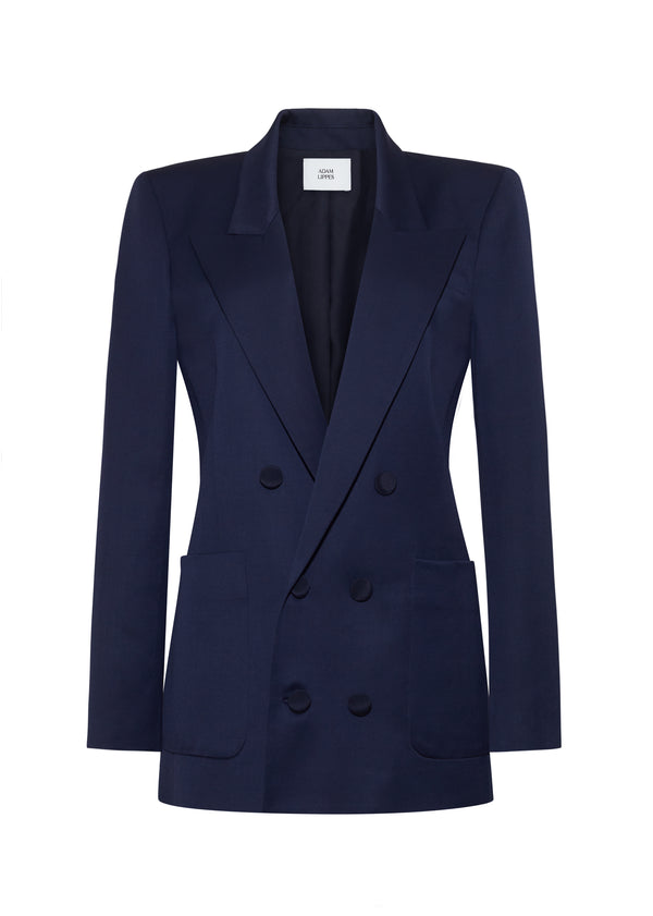Adam Lippes Riva Jacket Navy