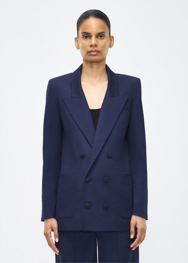 adam lippes riva jacket Navy