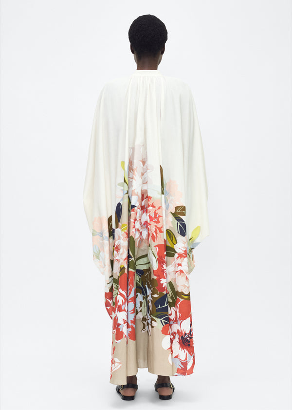Adam Lippes Rysa Caftan Champagne Multi