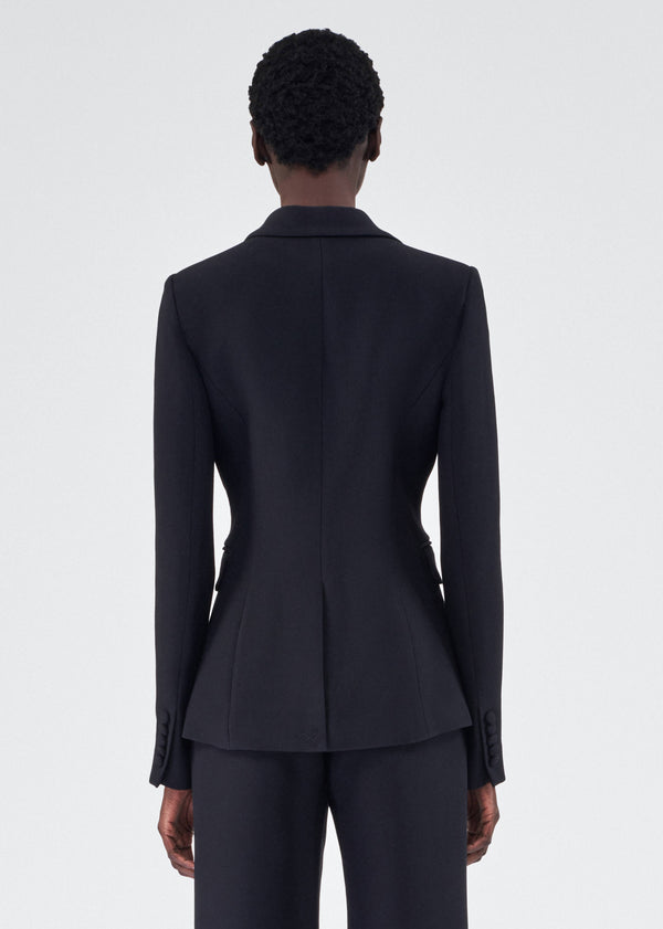 Adam Lippes Single Breasted Blazer Black