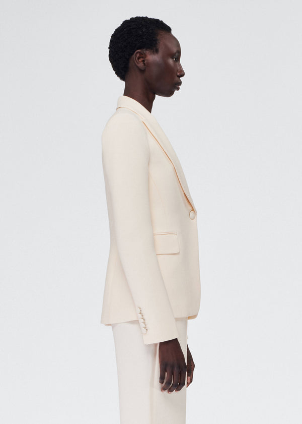 Adam Lippes Single Breasted Blazer Ivory