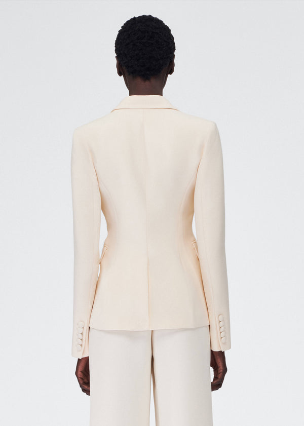 Adam Lippes Single Breasted Blazer Ivory