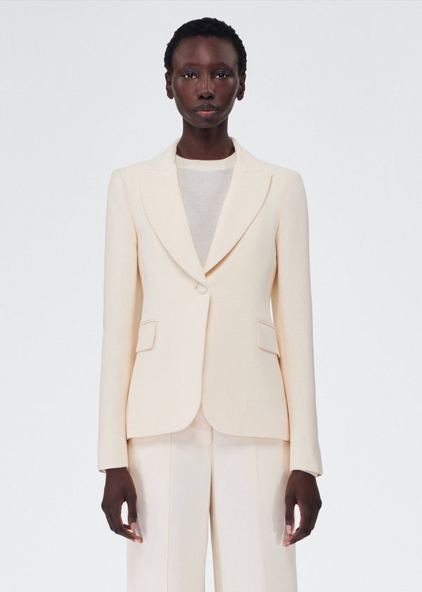 adam lippes single breasted blazer Ivory