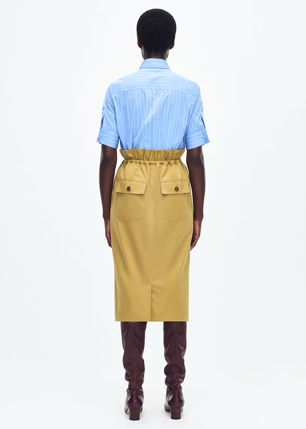 Adam Lippes Sullivan Skirt Khaki